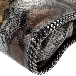 Pre Owned حقيبة يد ستيلا مكارتني "فالابيلا" ميني جلد ثعبان صناعي بارز متعدد الألوان