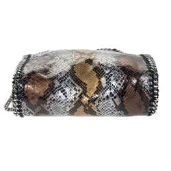 Pre Owned حقيبة يد ستيلا مكارتني "فالابيلا" ميني جلد ثعبان صناعي بارز متعدد الألوان