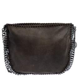 Pre Owned Stella McCartney Grey Faux Leather Crossbody Bag