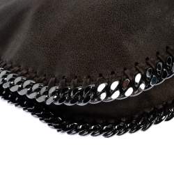 Pre Owned Stella McCartney Grey Faux Leather Crossbody Bag