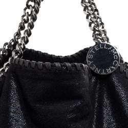 مملوكة مسبقًا حقيبة يد ستيلا مكارتني "فالابيا" صغيرة جلد صناعي سوداء