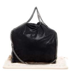 مملوكة مسبقًا حقيبة يد ستيلا مكارتني "فالابيا" صغيرة جلد صناعي سوداء