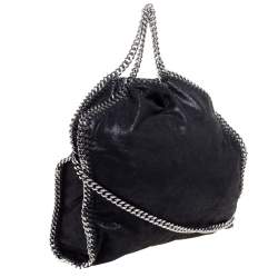 مملوكة مسبقًا حقيبة يد ستيلا مكارتني "فالابيا" صغيرة جلد صناعي سوداء