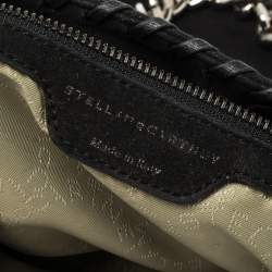 Pre Owned Stella McCartney Black Faux Leather Falabella Shoulder Bag