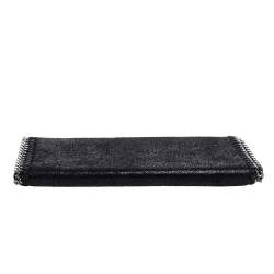 Pre Owned Stella McCartney Black Faux Leather Falabella Zip Wallet