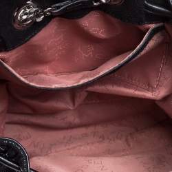 Pre Owned Stella McCartney Black Faux Leather Mini Falabella Backpack