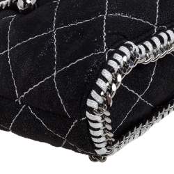Pre Owned Stella McCartney Black Faux Leather Mini Falabella Backpack