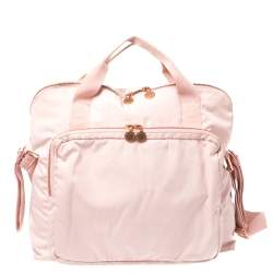 Pre Owned Stella McCartney Light Pink Nylon Fern Diaper Bag