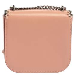 Stella McCartney Pink Faux Leather Mini Falabella Box Shoulder Bag