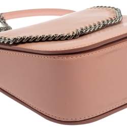 Stella McCartney Pink Faux Leather Mini Falabella Box Shoulder Bag