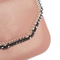 Stella McCartney Pink Faux Leather Mini Falabella Box Shoulder Bag