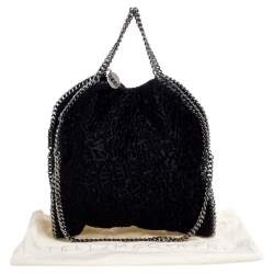 مملوكة مسبقًا حقيبة يد ستيلا ماكرتني فالابيا صغيرة جلد صناعي سوداء  