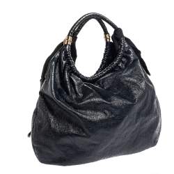 Pre Owned Stella McCartney  Navy Blue Faux Leather Polly Hobo
