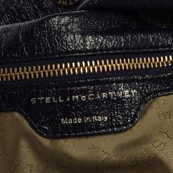 Pre Owned Stella McCartney  Navy Blue Faux Leather Polly Hobo