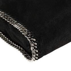 Stella McCartney Black Faux Leather Small Falabella Tote