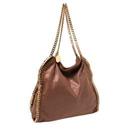 Stella McCartney Brown Faux Suede Small Falabella Tote