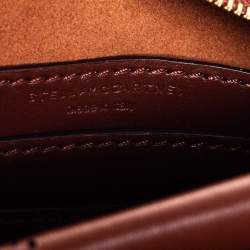 Pre Owned Stella McCartney Brown Monogram Faux Leather Utility Belt Bag