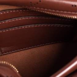 Pre Owned Stella McCartney Brown Monogram Faux Leather Utility Belt Bag