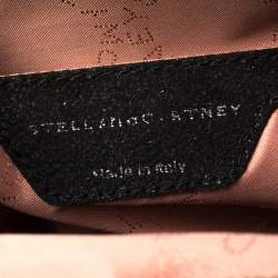 Pre Owned Stella McCartney Black Faux Leather Falabella Backpack