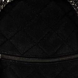 Pre Owned Stella McCartney Black Faux Leather Falabella Backpack