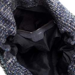 Pre Owned Stella McCartney Blue/Grey Tweed Small Falabella Tote