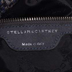 Pre Owned Stella McCartney Blue/Grey Tweed Small Falabella Tote