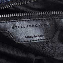 Pre Owned حقيبة يد ستيلا ماكرتني فالابيلا صغيرة جلد نقش ثعبان صناعي أسود/ أزرق