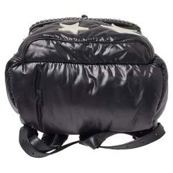 Pre Owned Stella McCartney Black Nylon Falabella Go Stars Backpack