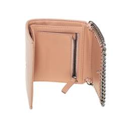Stella McCartney Peach Faux Leather Falabella Trifold Wallet