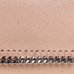 Stella McCartney Peach Faux Leather Falabella Trifold Wallet