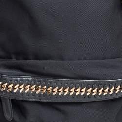 Pre Owned Stella McCartney Black Nylon and Leather Falabella Backpack
