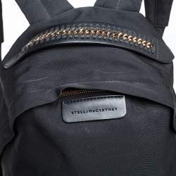 Pre Owned Stella McCartney Black Nylon and Leather Falabella Backpack