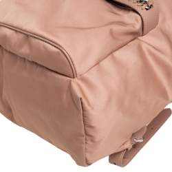 Pre Owned Stella McCartney Beige Nylon and Faux Leather Falabella Backpack