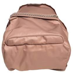 Pre Owned Stella McCartney Beige Nylon and Faux Leather Falabella Backpack