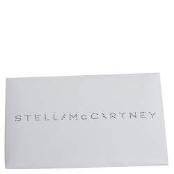 Pre Owned Stella McCartney Metallic Gold Woven Faux Leather Medium Falabella Box Shoulder Bag  