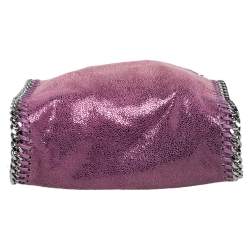 Pre Owned Stella McCartney Purple Faux Leather Tiny Falabella Shoulder Bag