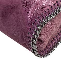 Pre Owned Stella McCartney Purple Faux Leather Tiny Falabella Shoulder Bag