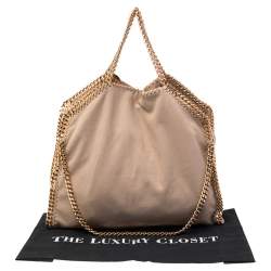 Pre Owned Stella McCartney Beige Faux Leather Small Falabella Tote