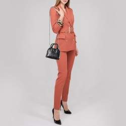 Pre Owned حقيبة يد توتس ستيلا مكارتني فالابالا جلد نقشة التمساح صناعي سوداء