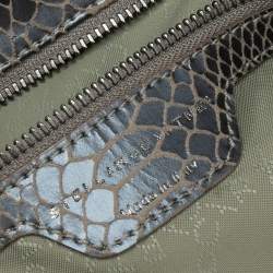 Pre Owned Stella McCartney Brown Faux Python Embossed Leather  Falabella Tote