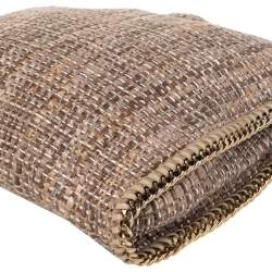 مملوكة مسبقًا Stella McCartney Beige Metallic Boucle Tweed Falabella Small Tote