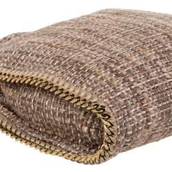 مملوكة مسبقًا Stella McCartney Beige Metallic Boucle Tweed Falabella Small Tote