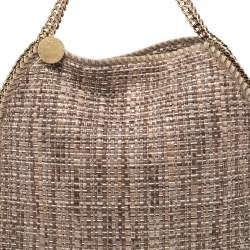 مملوكة مسبقًا Stella McCartney Beige Metallic Boucle Tweed Falabella Small Tote