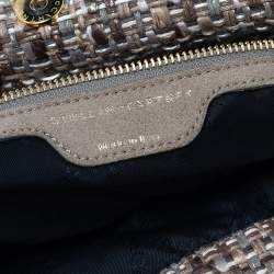 مملوكة مسبقًا Stella McCartney Beige Metallic Boucle Tweed Falabella Small Tote