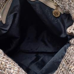 مملوكة مسبقًا Stella McCartney Beige Metallic Boucle Tweed Falabella Small Tote