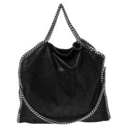 Pre Owned حقيبة يد توتس ستيلا مكارتني فالابيلا جلد صناعي أسود صغيرة