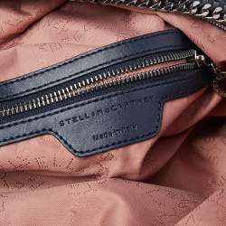 Pre Owned Stella McCartney Dark Blue Faux Suede Falabella Backpack