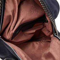 Pre Owned Stella McCartney Dark Blue Faux Suede Falabella Backpack