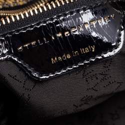 مملوكة مسبقًا Stella McCartney Yellow/Black Python Effect Faux Leather Falabella Tote