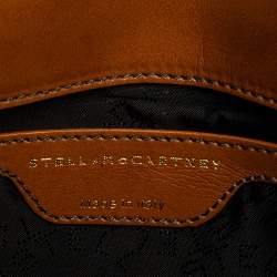 Pre Owned Stella McCartney Grey Faux Croc Leather Oversized Flap Clutch